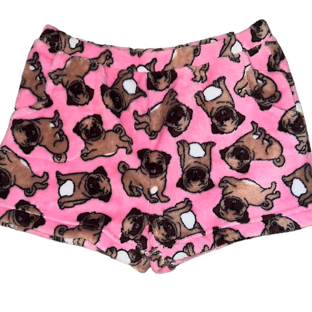 🌼Candy pink fuzzy dog shorts